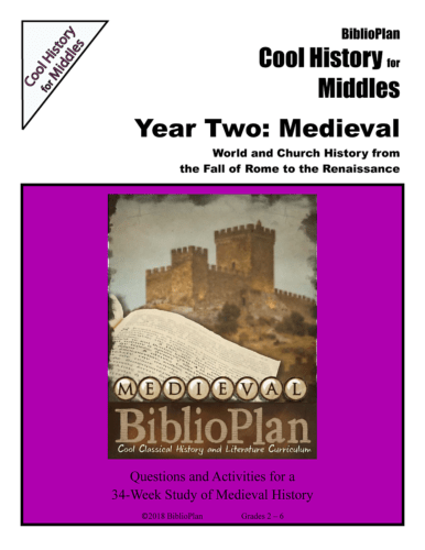 Medieval Cool History for Middles Cover